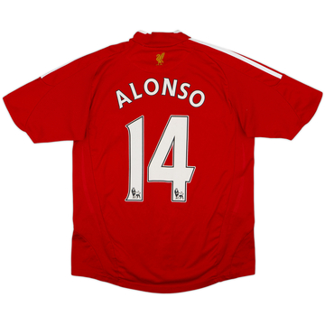 2008-10 Liverpool Home Shirt Alonso #14 - 6/10 - (L.Boys)