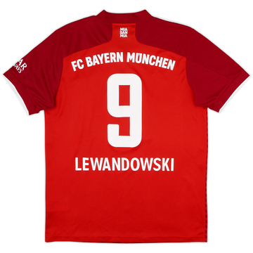 2021-22 Bayern Munich Home Shirt Lewandowski #9 - 7/10 - (M)