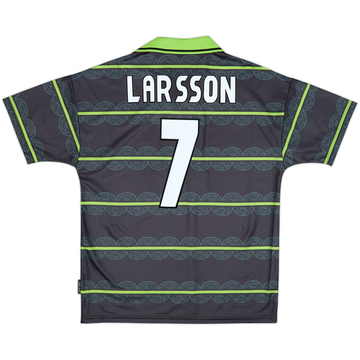 1998-99 Celtic Away Shirt Larsson #7 - 8/10 - (L)