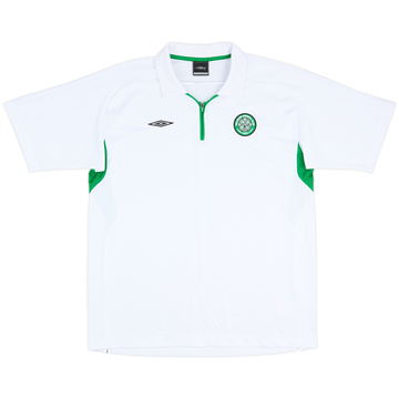 2001-02 Celtic Umbro 1/4 Zip Polo Shirt - 6/10 - (L)