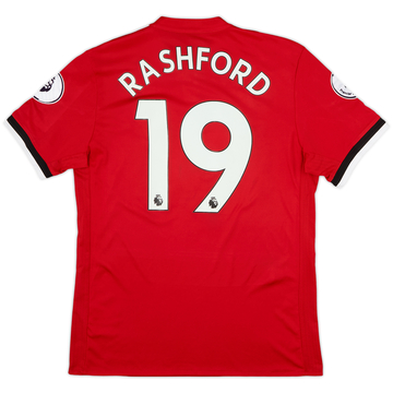 2017-18 Manchester United Home Shirt Rashford #19 - 8/10 - (M)