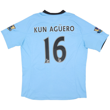 2012-13 Manchester City Home Shirt Kun Aguero #16 - 6/10 - (XL)