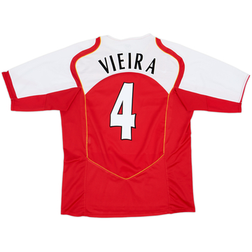 2004-05 Arsenal Home Shirt Vieira #4 - 8/10 - (XL)