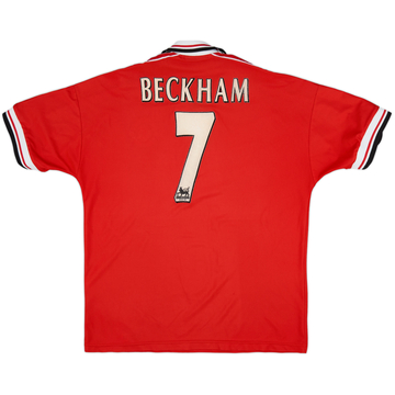 1998-00 Manchester United Home Shirt Beckham #7 - 5/10 - (L)