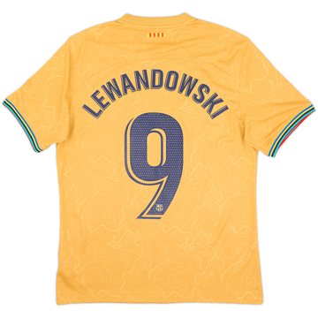 2022-23 Barcelona Away Shirt Lewandowski #9 - 8/10 - (M)