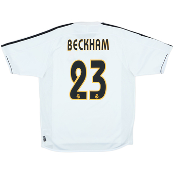 2003-04 Real Madrid Home Shirt Beckham #23 - 6/10 - (M)