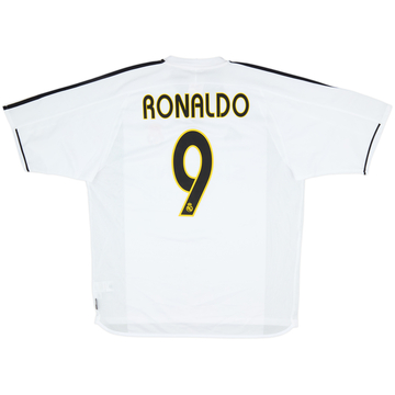 2003-04 Real Madrid Home Shirt Ronaldo #9 (XL)