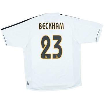 2003-04 Real Madrid Home Shirt Beckham #23 - 8/10 - (M)