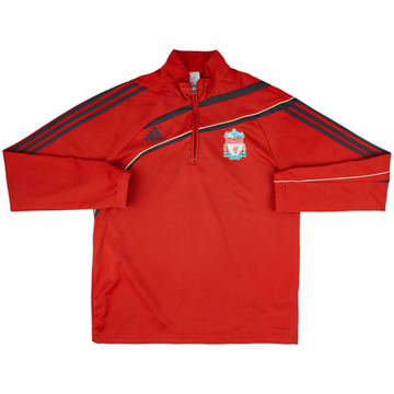 2009-10 Liverpool adidas 1/4 Zip Drill Top - 5/10 - (L/XL)