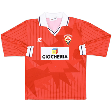 1991-92 Fiorentina Third L/S Shirt #9 - 8/10 - (M)