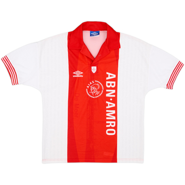 1995-96 Ajax 'De Meer' Home Shirt - 9/10 - (M)
