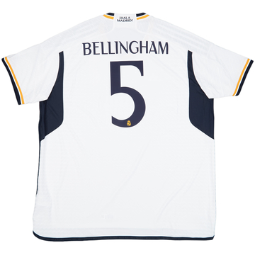 2023-24 Real Madrid Authentic Home Shirt Bellingham #5 (3XL)