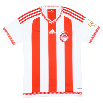 2015-16 Olympiakos Home Shirt - 10/10 - (XS)