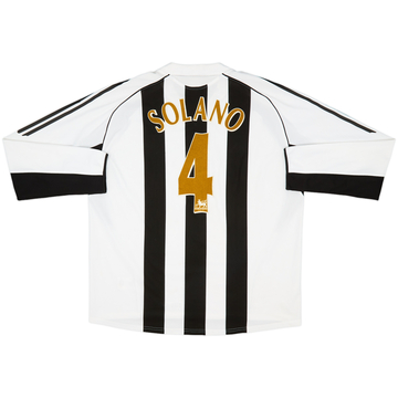 2005-07 Newcastle Home L/S Shirt Solano #4 - 9/10 - (XXL)