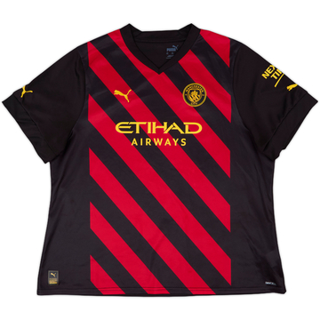 2022-23 Manchester City Away Shirt - 9/10 - (Women's XXL)