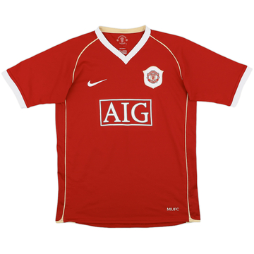 2006-07 Manchester United Home Shirt - 7/10 - (XL.Boys)