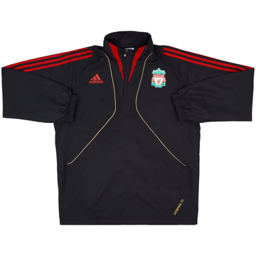 2009-10 Liverpool adidas 1/4 Zip Drill Top - 8/10 - (L)