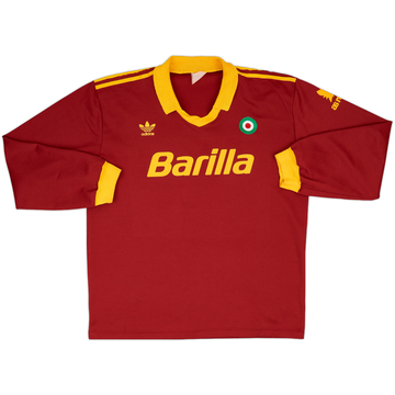 1991-92 Roma Home L/S Shirt - 8/10 - (XL)