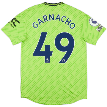 2022-23 Manchester United Match Issue Third Shirt Garnacho #49