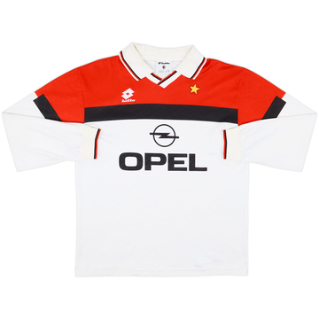 1994-95 AC Milan Away L/S Shirt - 8/10 - (L)