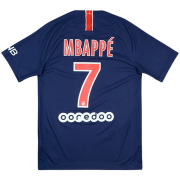 2018-19 Paris Saint-Germain Home Shirt Mbappe #7 - 8/10 - (S)