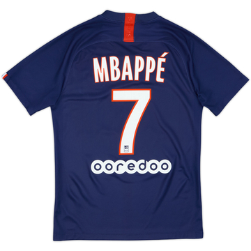 2019-20 Paris Saint-Germain Home Shirt Mbappe #7 - 9/10 - (S)