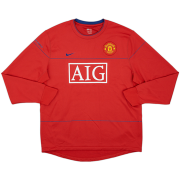 2008-09 Manchester United Nike Sweat Top - 8/10 - (XL)