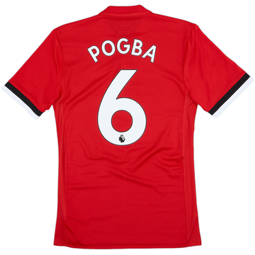 2017-18 Manchester United Authentic Home Shirt Pogba #6 - 7/10 - (S)
