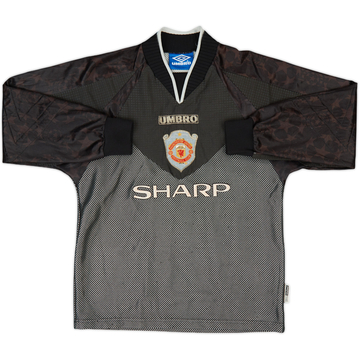 1998-99 Manchester United CL GK Shirt - 6/10 - (L.Boys)