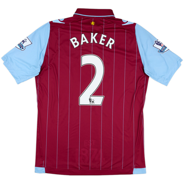 2014-15 Aston Villa Home Shirt Baker #2 - 8/10 - (XL)
