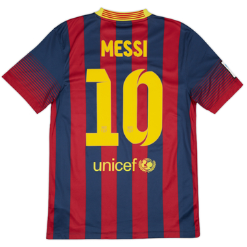 2013-14 Barcelona Home Shirt Messi #10 - 9/10 - (S)