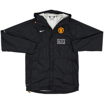 2008-09 Manchester United Nike Hooded Rain Jacket - 8/10 - (S)