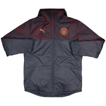 2023-24 Manchester City Puma Hooded Padded Bench Coat - 10/10 - (L)