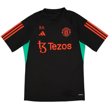 2023-24 Manchester United Staff Issue adidas Training Shirt 'RA' - 8/10 - (M)