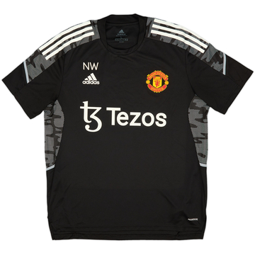 2020-21 Manchester United Staff Issue adidas Training Shirt 'NW' - 10/10 - (L)