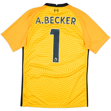 2020-21 Liverpool GK S/S Shirt A.Becker #1 - 10/10 - (S)