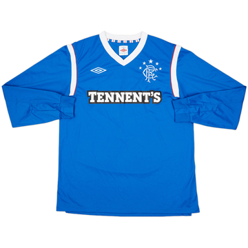 2011-12 Rangers Home L/S Shirt - 8/10 - (L)