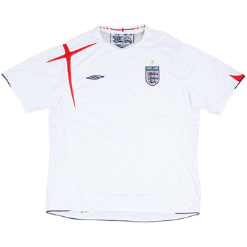 2005-07 England Home Shirt - 4/10 - (3XL)