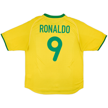 2000-02 Brazil Home Shirt Ronaldo #9 - 5/10 - (XL)