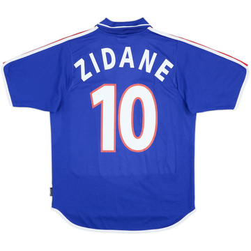 2000-02 France Home Shirt Zidane #10 - 8/10 - (M)