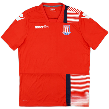 2017-18 Stoke City Macron Training Shirt - 10/10 - (L)