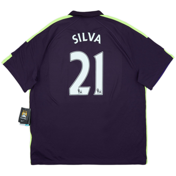 2014-15 Manchester City Third Shirt Silva #21 (XXL)