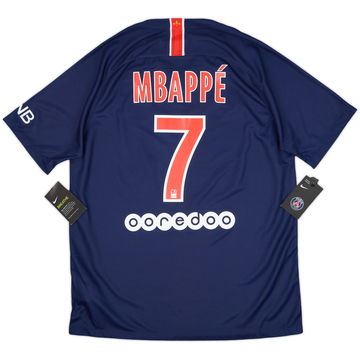 2018-19 Paris Saint-Germain Home Shirt Mbappe #7 (M)