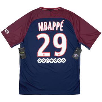 2017-18 Paris Saint-Germain Home Shirt Mbappe #29 (L)