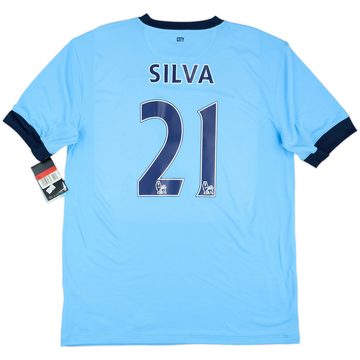 2014-15 Manchester City Home Shirt Silva #21 (L)
