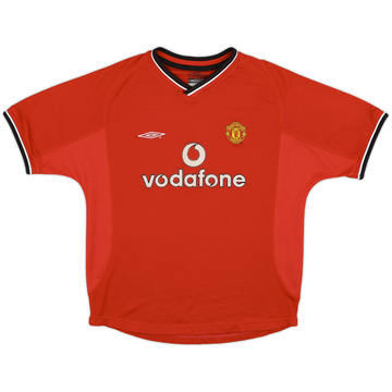 2000-02 Manchester United Home Shirt - 8/10 - (L.Boys)