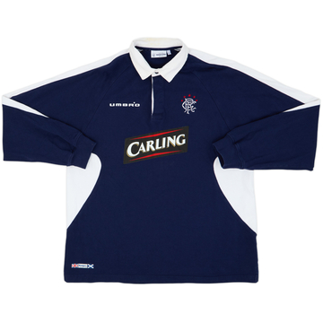 2005-06 Rangers Umbro Polo L/S Shirt - 8/10 - (XL)