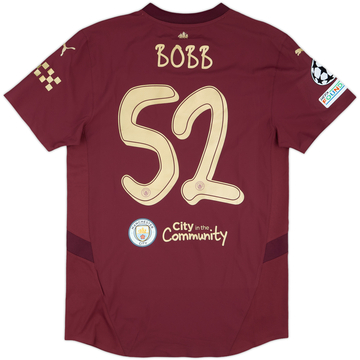 2024-25 Manchester City Match Issue Champions League Third Shirt Bobb #52