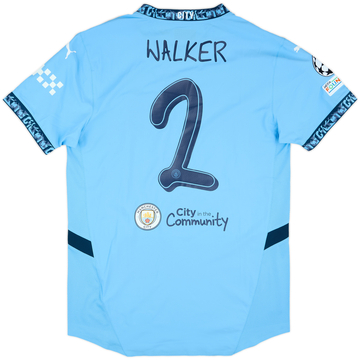 2024-25 Manchester City Match Issue Champions League Home Shirt Walker #2