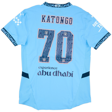 2024-25 Manchester City Match Issue Home Shirt Katongo #70